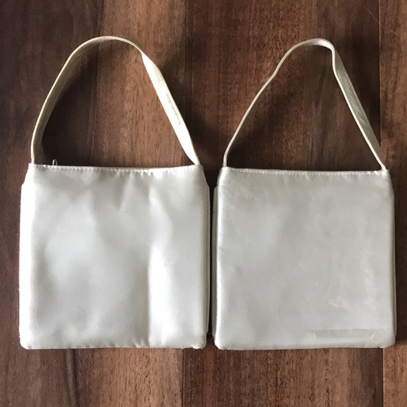 Wedding or Event Pearl white beaded clutches - Picture 3 of 4